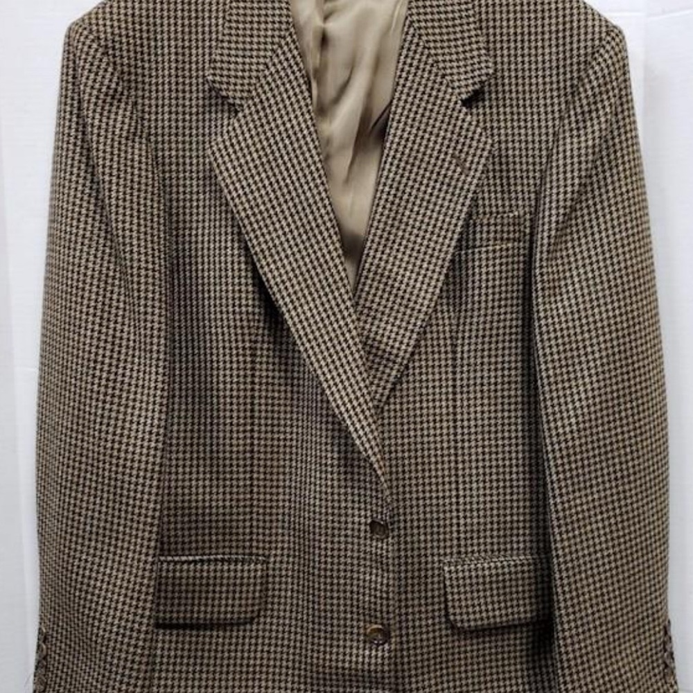 Brown Houndstooth Blazer